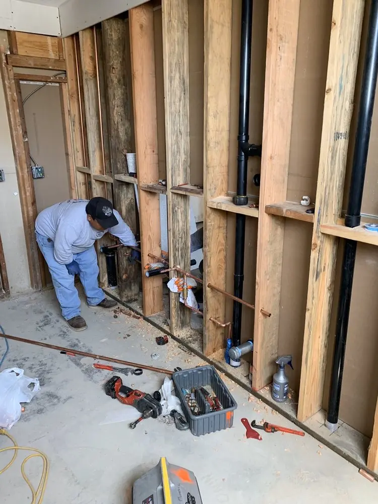 Commercial rough-in plumbing for Gas Line Repair in Doraville